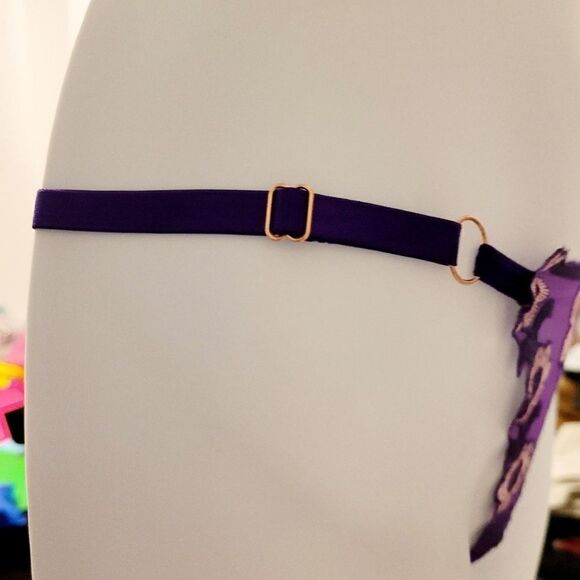 2/$20 Brand new purple flower lace T-backs underwear panties - Picture 3 of 4